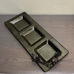 Michael Aram black orchid trio platter